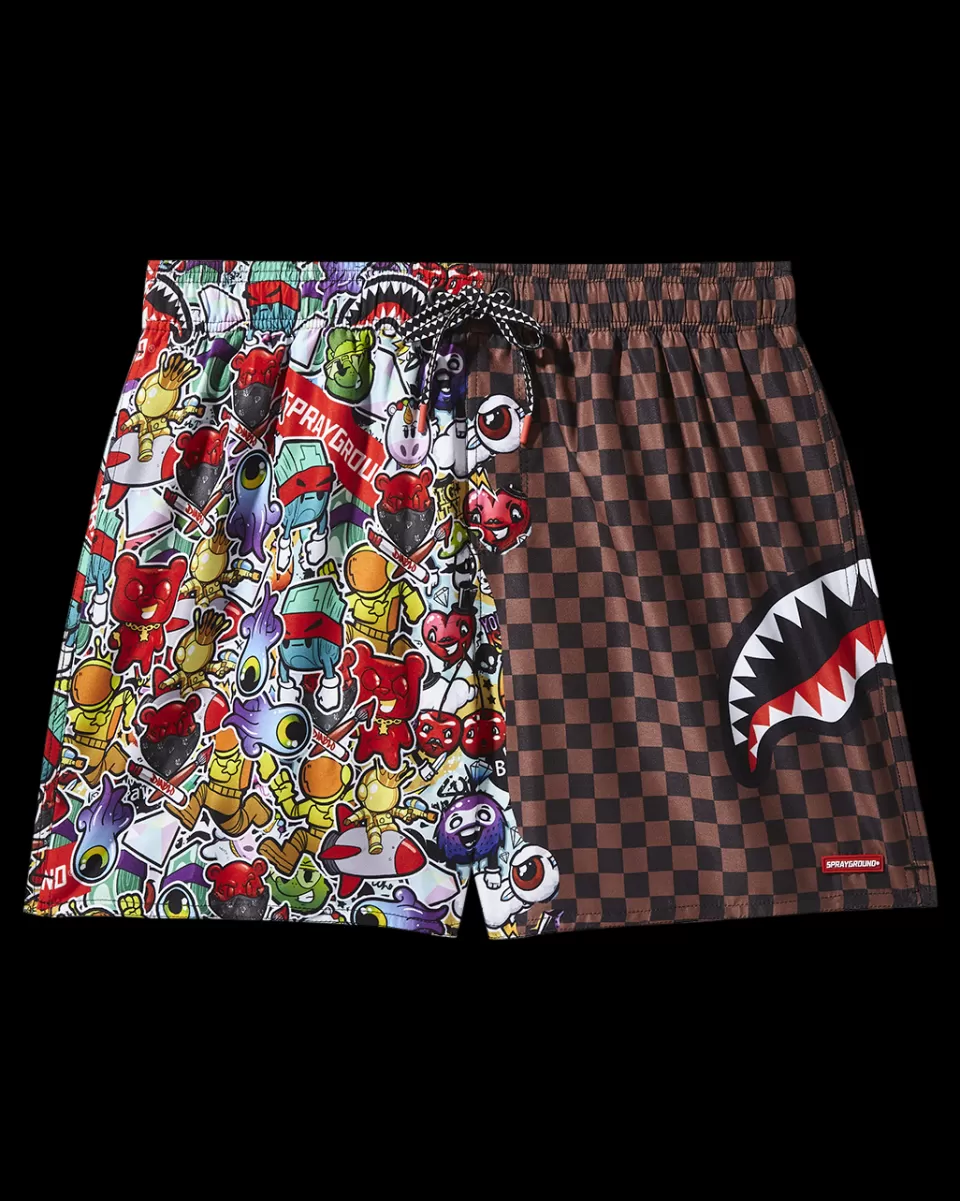 SPRAYGROUND Swimwear*STICKER CREW SWIM SHORTS