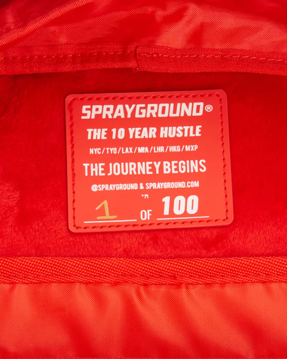 SPRAYGROUND Backpacks*THE 10 YEAR HUSTLE BACKPACK. MYSTERY BOX. NUMBERED 1 OF 100