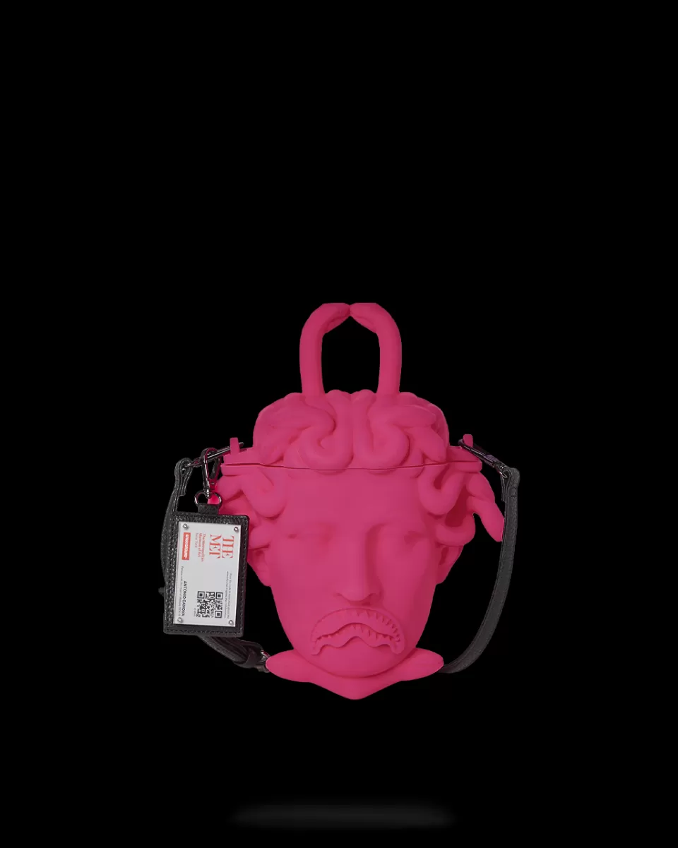 SPRAYGROUND Handbags*THE MET CANOVA MEDUSA HANDBAG (PINK)