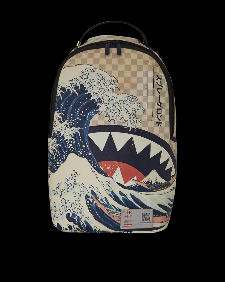 SPRAYGROUND Backpacks*THE MET HOKUSAI GREAT WAVE BACKPACK