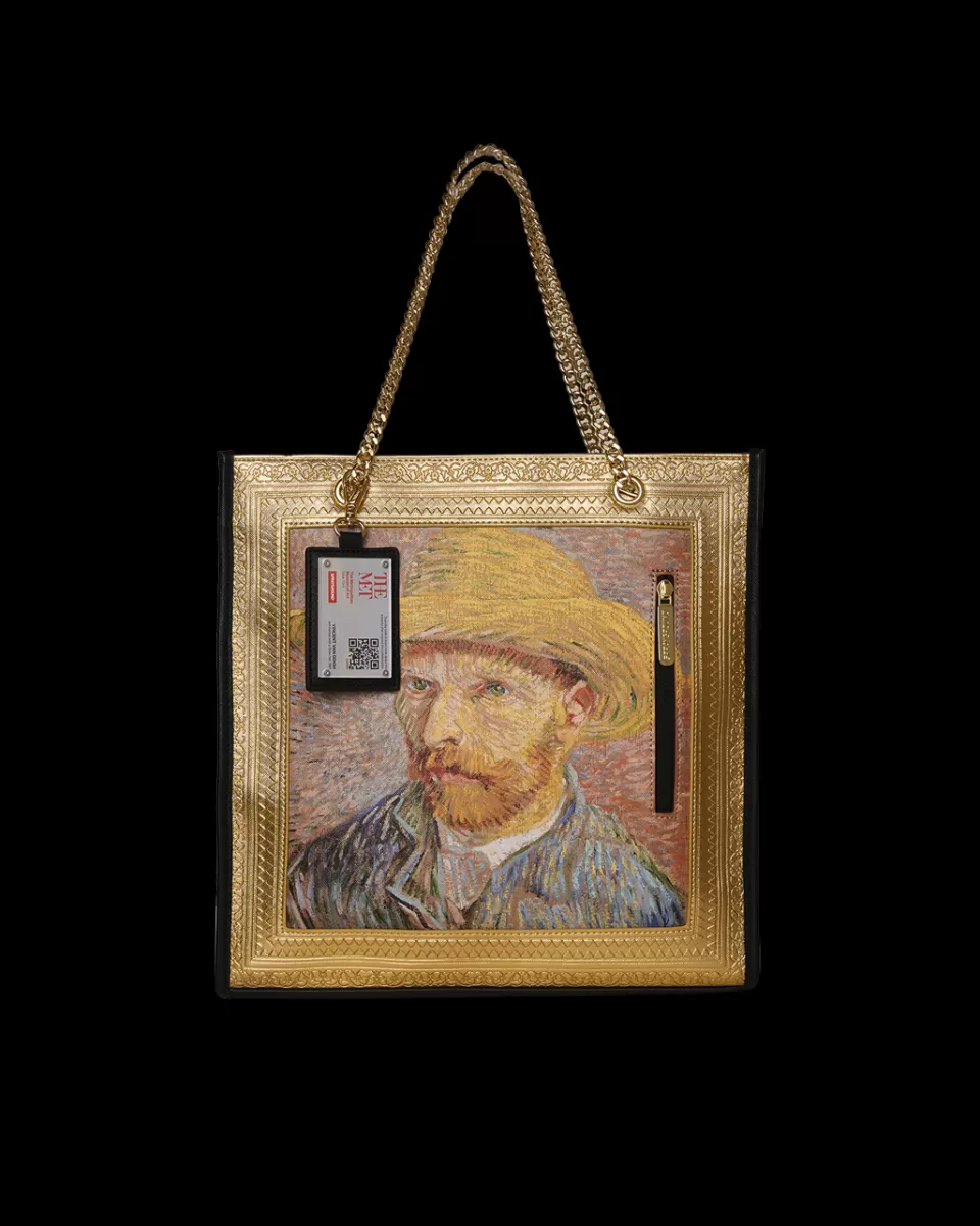 SPRAYGROUND Totes*THE MET VAN GOGH FRAMED SELF-PORTRAIT TOTE