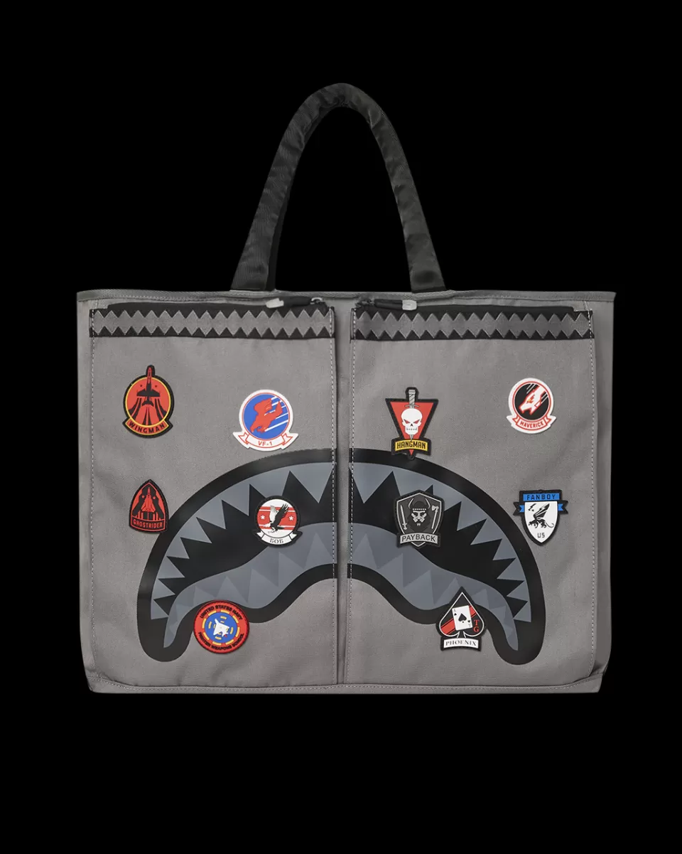 SPRAYGROUND Totes*TOP GUN FLIGHT CREW OFFICIAL COLLAB PILOT TOTE