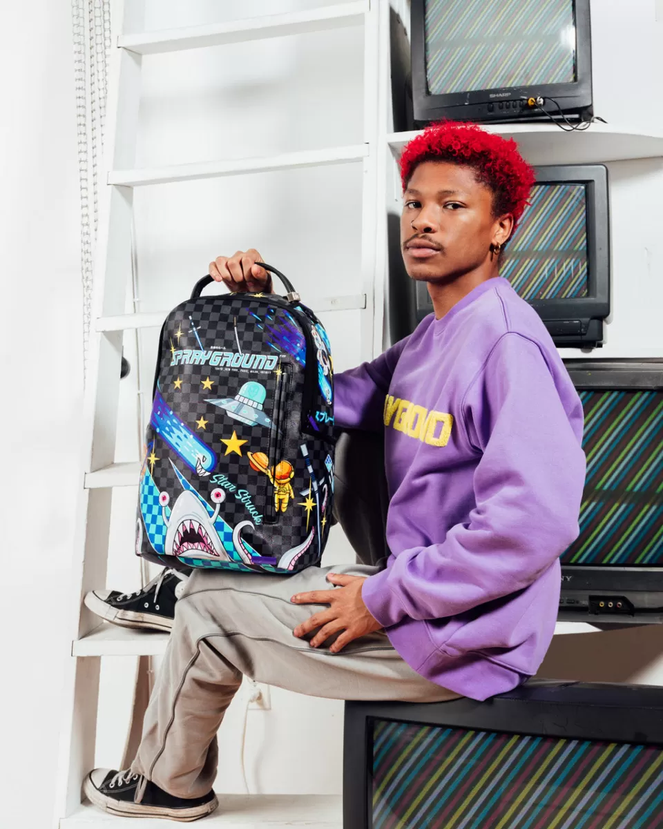 SPRAYGROUND Backpacks*WTF ALIEN INVASION BACKPACK (DLXV)