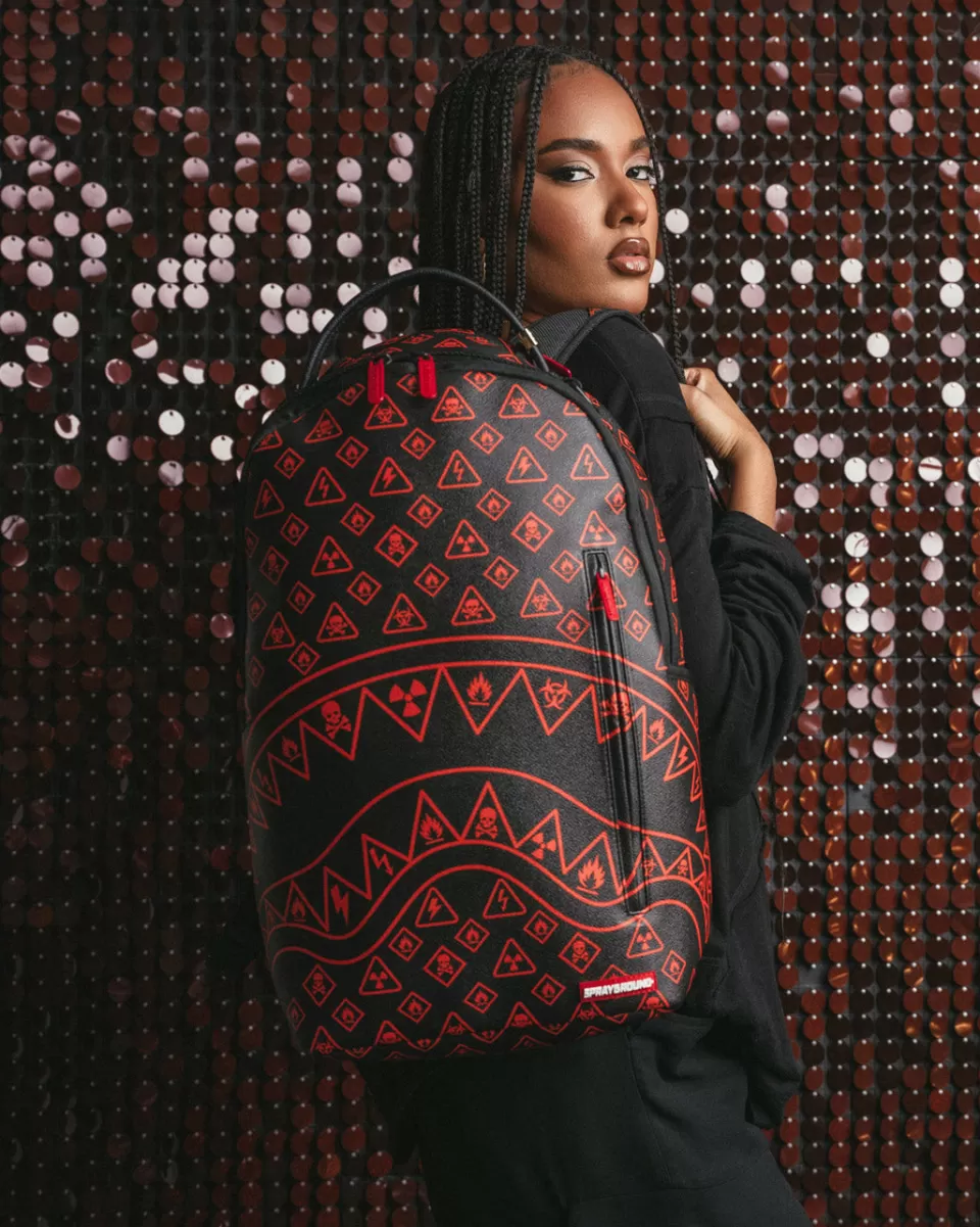 SPRAYGROUND Backpacks*YOU BEEN WARNED BACKPACK (DLXV)